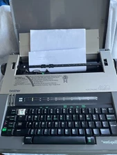 Vtg Brother AX-20 Portable Electric/Electronic TypeWriter Word Processor Works!