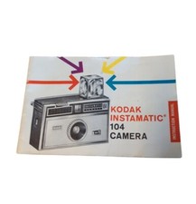 Kodak Instamatic 104 Genuine Original User Instruction Manual Booklet Vintage