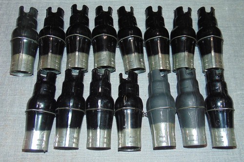 NOS QUAD FOR WESTERN ELECTRIC TUBE SHIELDS 348A 310A 311A AMPS *4 PC* 1940'S USA