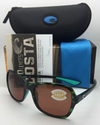 Polarized COSTA Sunglasses KARE KAR 116 Green Tortoise Frame w