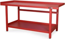 Workbench - Heavy Duty Work Table with Storage Shelf - 1300 LB Capacity (Multipl