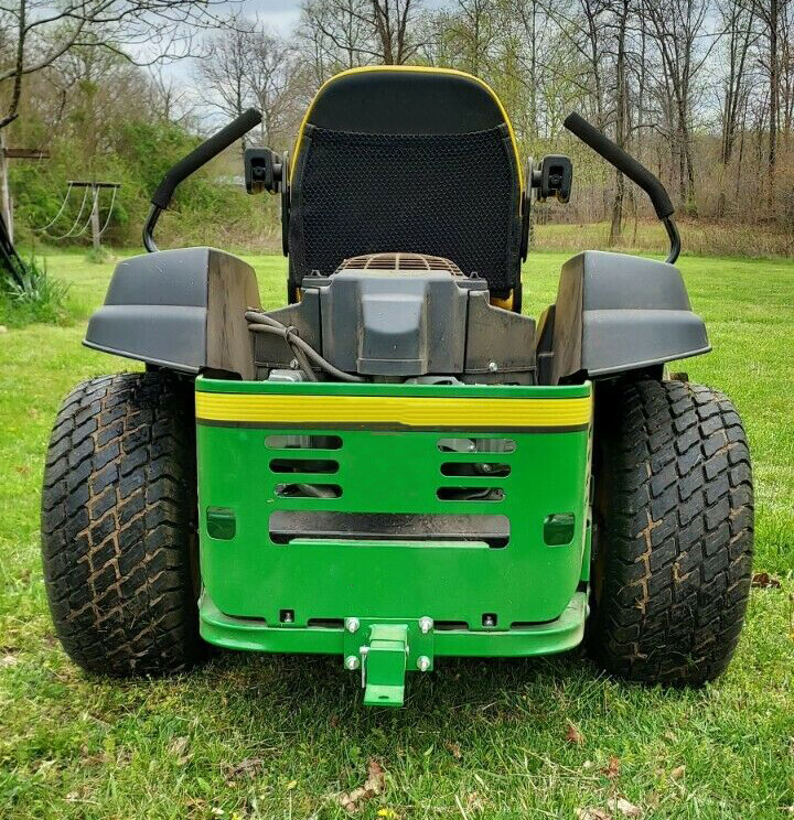 Lawn Trailer Mower Zero Turn Tractor Hitch For John Deere Rear Gas Z Trak Green 10 Sqd