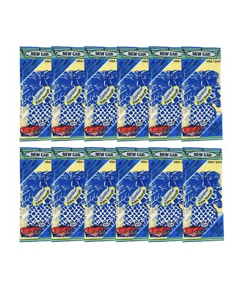 Exotica Extra Strength Air Freshener NEW CAR SCENT for Car, Home, Office 12-PACK