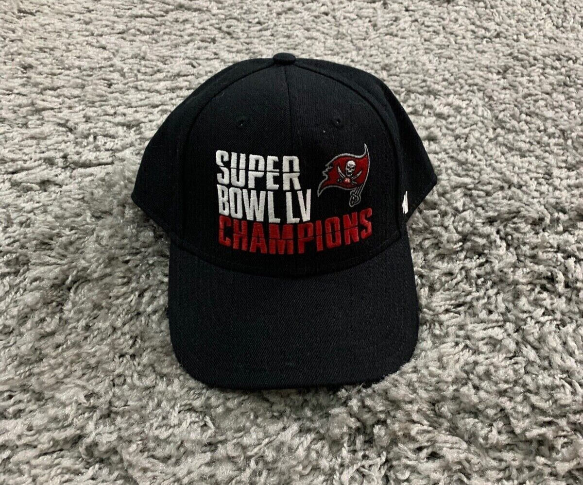 NFL Tampa Bay Buccaneers Snapback Cap Mens Black Super Bowl LV 47 Brand Adult