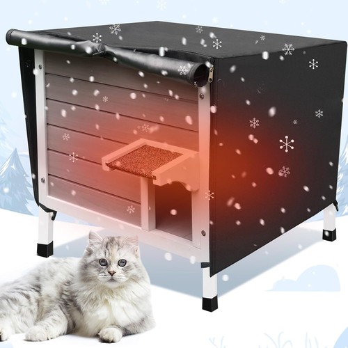 Outdoor Cat House, 100 Insulated Outdoor Cat Houses for Winter Outdoor
