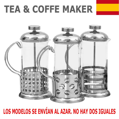 JARRA CAFETERA TETERA DE EMBOLO PARA INFUSIONES DE TE CAFÉ 350 - 600 ML |  eBay