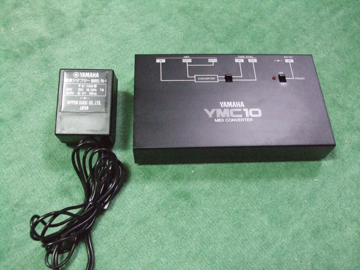 Vintage YAMAHA YMC10 1980's Vintage MIDI Converter + 12V DC from JAPAN
