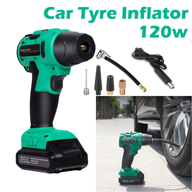 120w USB Charging Digital Handheld Car Tire Inflator Tyre Air