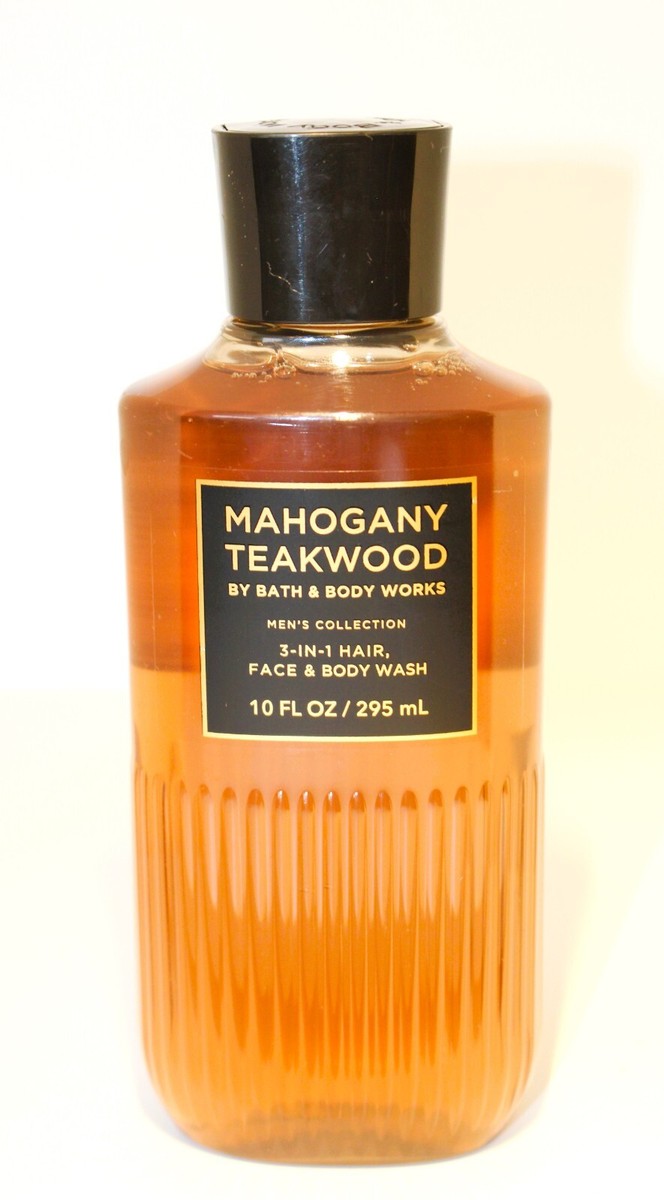 Bath and Body Works MAHOGANY TEAKWOOD 3-IN-1 Hair, Face Body