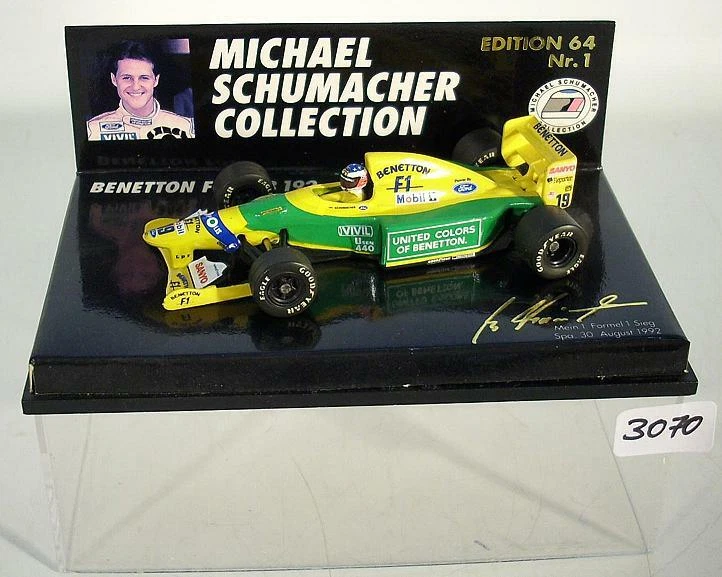 Pauls Model Art 1/64 Benetton Ford B 192 Spa 1992 Michael Schumacher OVP #3070 - Bild 1 von 1