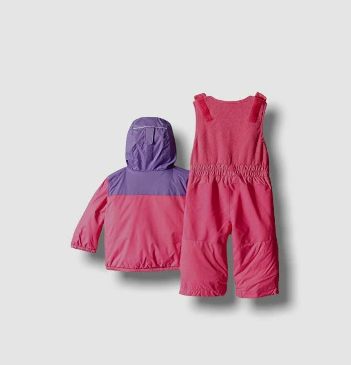 $398 Columbia Baby Boys Pink Hooded Waterproof Reversible Jacket Pants Set 6-12M - Image 3 of 3