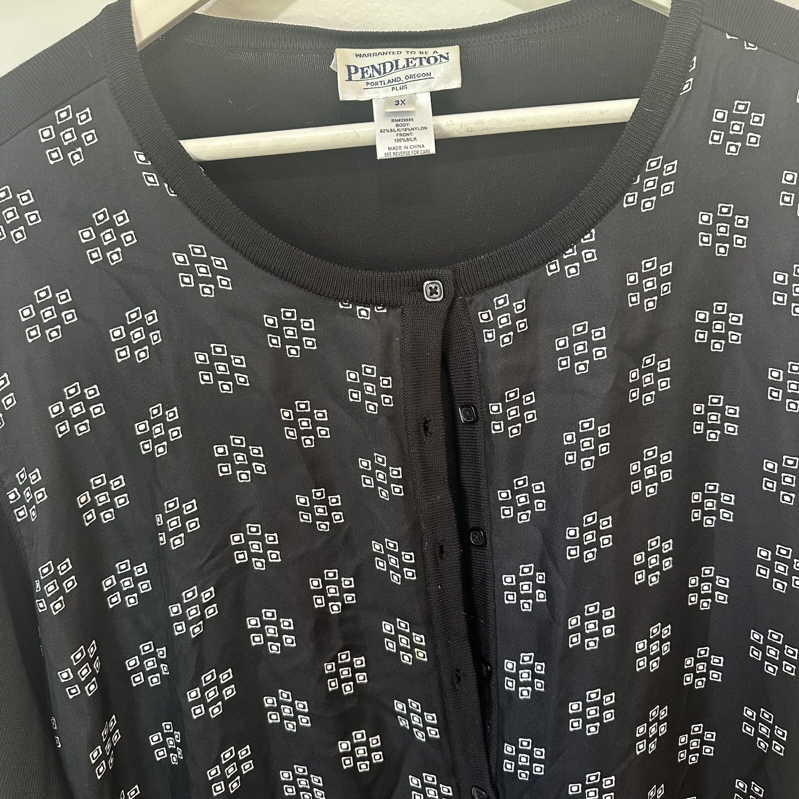 Pendleton Silk Blend Button Down Cardigan Womens … - image 4