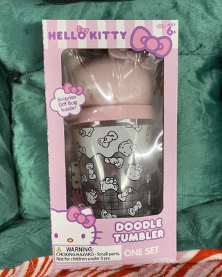 Hello Kitty Doodle Tumbler With Straw & Surprise Gift Bag Inside Sanrio Cup Mug