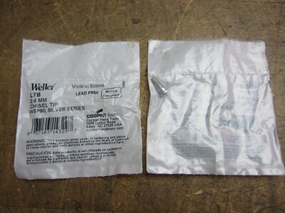 NEW Weller LTB 2.4mm chisel tips WSP80 Silver Series (2 tips per purchase) @D13