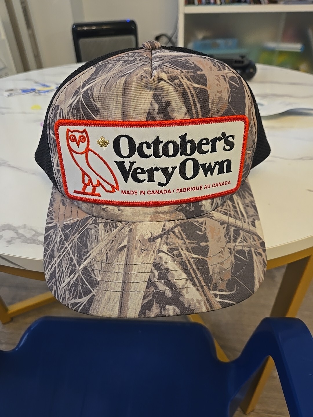 OVO x Canada Goose Maple Leaf Camo Trucker Hat 2020 Excellent