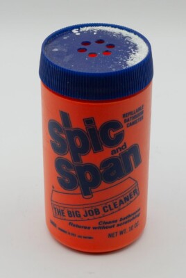 Vintage Advertising Containers Soaps Spic and Span All Plastic 10oz Bathroom