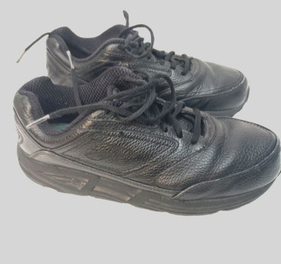 Brooks Addiction Walker Womens Size 9.5 (B) Shoes Walking Black Leather Comfort