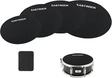 EASTROCK 5-Piece Drum Mute Pads Set, Foam Silencer for 12"-16" Drums