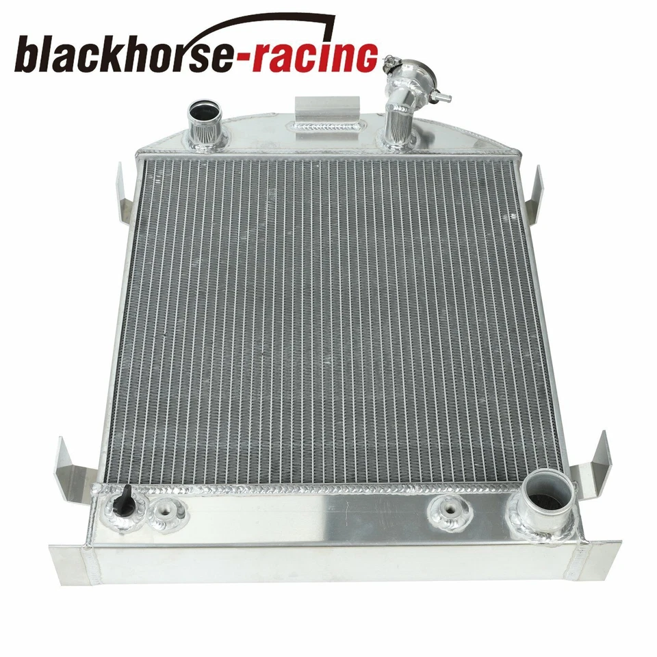 Radiator Aluminum 3Row 17"High For 1932 Ford Low-Boy Chop Hot Rod w/Chevy Engine - Image 2 of 4