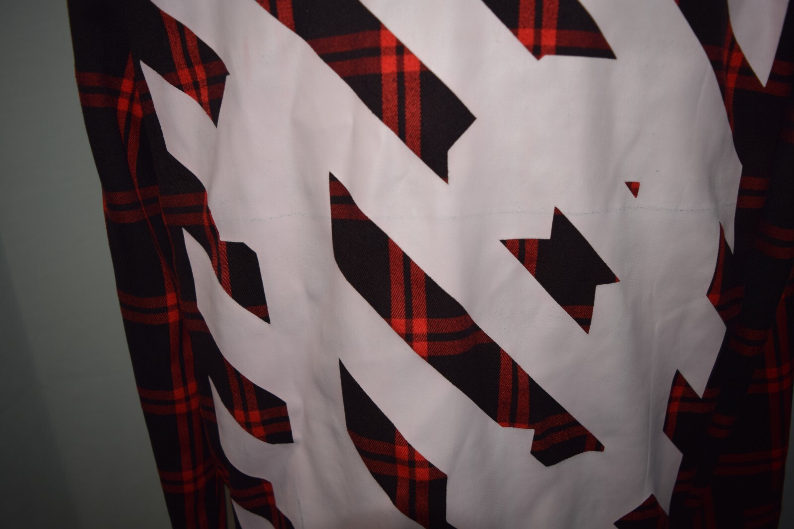 Off-White - Embellished Checked Cotton-Blend Flannel Shirt - Men - Red  Off-White