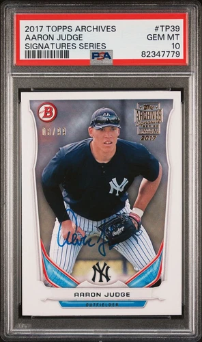 2017 Aaron Judge - TOPPS ARCHIVES /99  RC Auto PSA 10