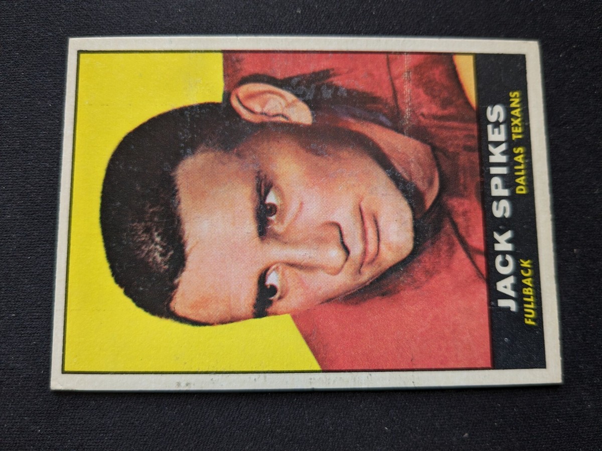 1961 Topps Football Card # 138 Jack Spikes - Dallas Texans (EX) | eBay