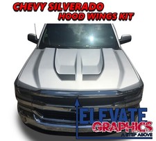 Fits Chevy Silverado Graphics Hood Wings Vinyl Stripes Decal Stickers 2016-2018