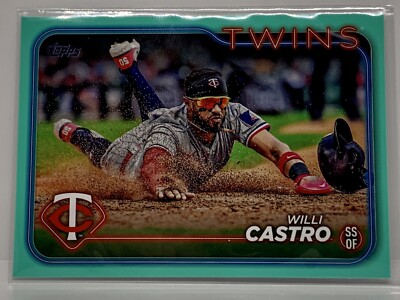 2024 Topps Series 1 Willi Castro #285 Aqua Parallel Minnesota Twins