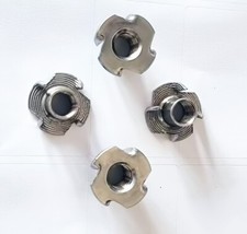Qty 2 M6 9mm Stainless Steel 4 Prong T Nut Tee Blind Timber Wood Insert Nuts