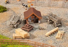 Faller 232359 N scale 1:160 Kit of Small baking house with accessories  - NEW