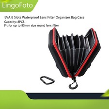 EVA 8 Slots Lens Filter Organizer Bag Case UV CPL Lens Filter Storage Bag