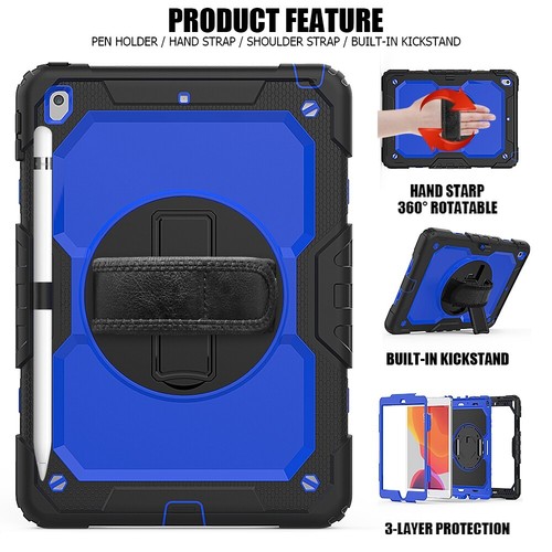 Outdoor Cover Für Apple iPad 11 12,9 10,2 7/8/9th Case Schutz Hülle Stand Griff - Bild 18 von 84