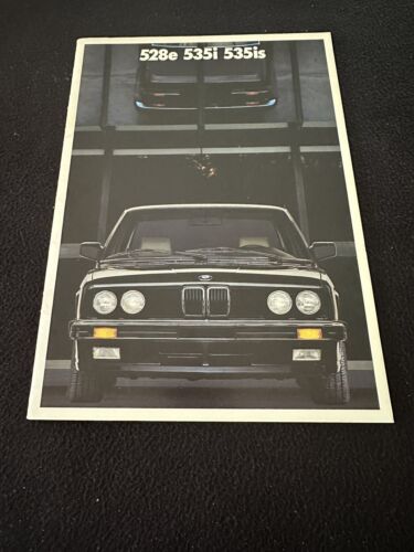 1988 BMW 5 Series Brochure M5 528e 535i 535is Final Year E28 US Sales Catalog - Afbeelding 1 van 13