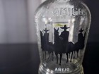 3 Amigos name brand  Anejo 750 ml Tequila Empty Bottle Horses w/ Riders Logo — photo 4