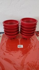 10 American Maid Salsa Bowl Red 10 oz Hard Plastic Made in USA New Free Shipping