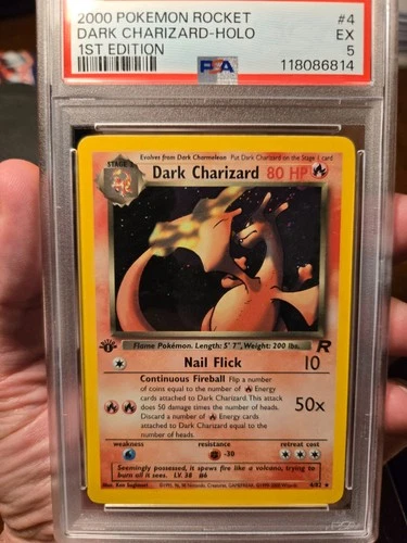 Dark Charizard 4/82 2000 PSA 5 Team Rocket Holo