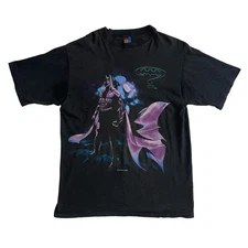 Vtg 90s Batman Forever DC Comics Schumacher Movie Promo Sun Sportswear T-shirt