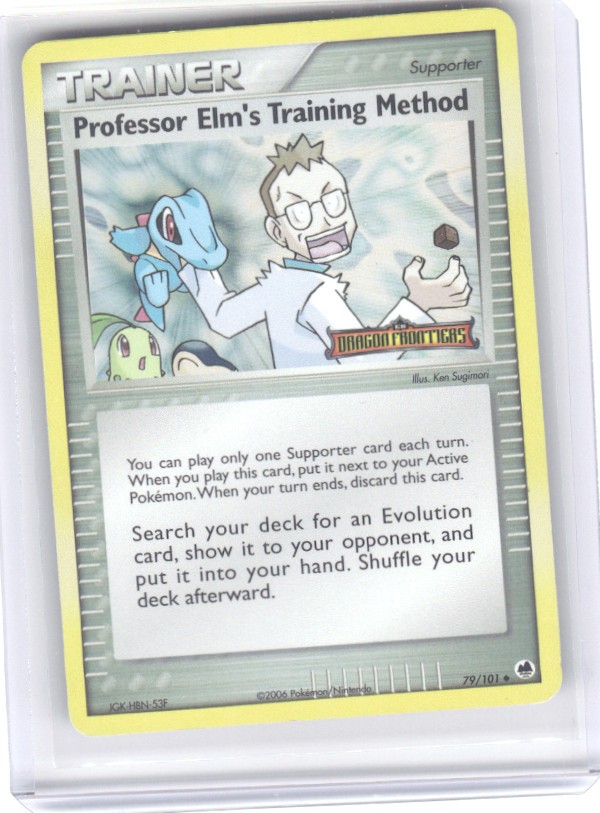 Professor Elm's Training Method Reverse Holo Uncommon Dragon Frontiers 79/101 LP