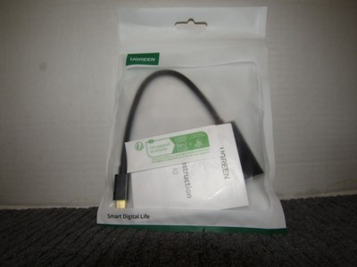 UGREEN 10553 Micro HDMI to HDMI Adapter, 20cm (Black) Ugreen
