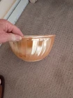 Vintage Fire King Peach Lustre Mixing Bowl Milk Glass