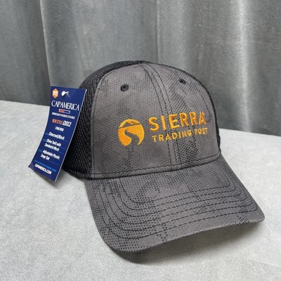 Sierra Trading Post Logo Hat Adult SnapBack New Cap Tags Charcoal Black Colors