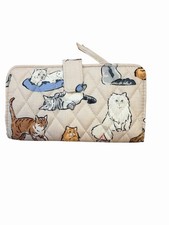 Cartera Vera Bradley Essential Tab, A CAT'S LIFe, nueva con etiquetas, fotos exactas