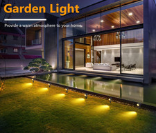 Garden Lights Mains Powered, 6 Pack LED Landscape Spotlights Uplights Waterproof