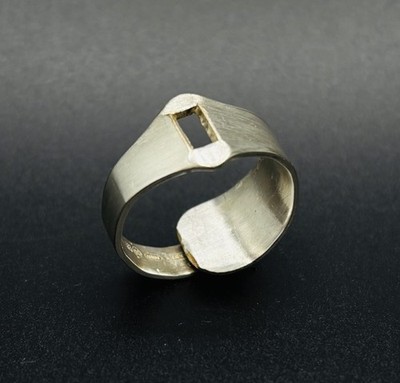 Rare Vintage Wellner Patent 90 Bypass Sizable Ring - Germany