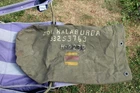 Vintage 1940s US Military WWII WW2 Green Canvas Army Duffle Bag Named & Numbered