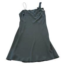 LOFT Women’s little black dress, slip like, bow on shoulder, spaghetti strap, 16