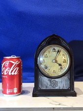 Rare Small Size Vintage Antique New Haven Bracket Mantel Strike Clock