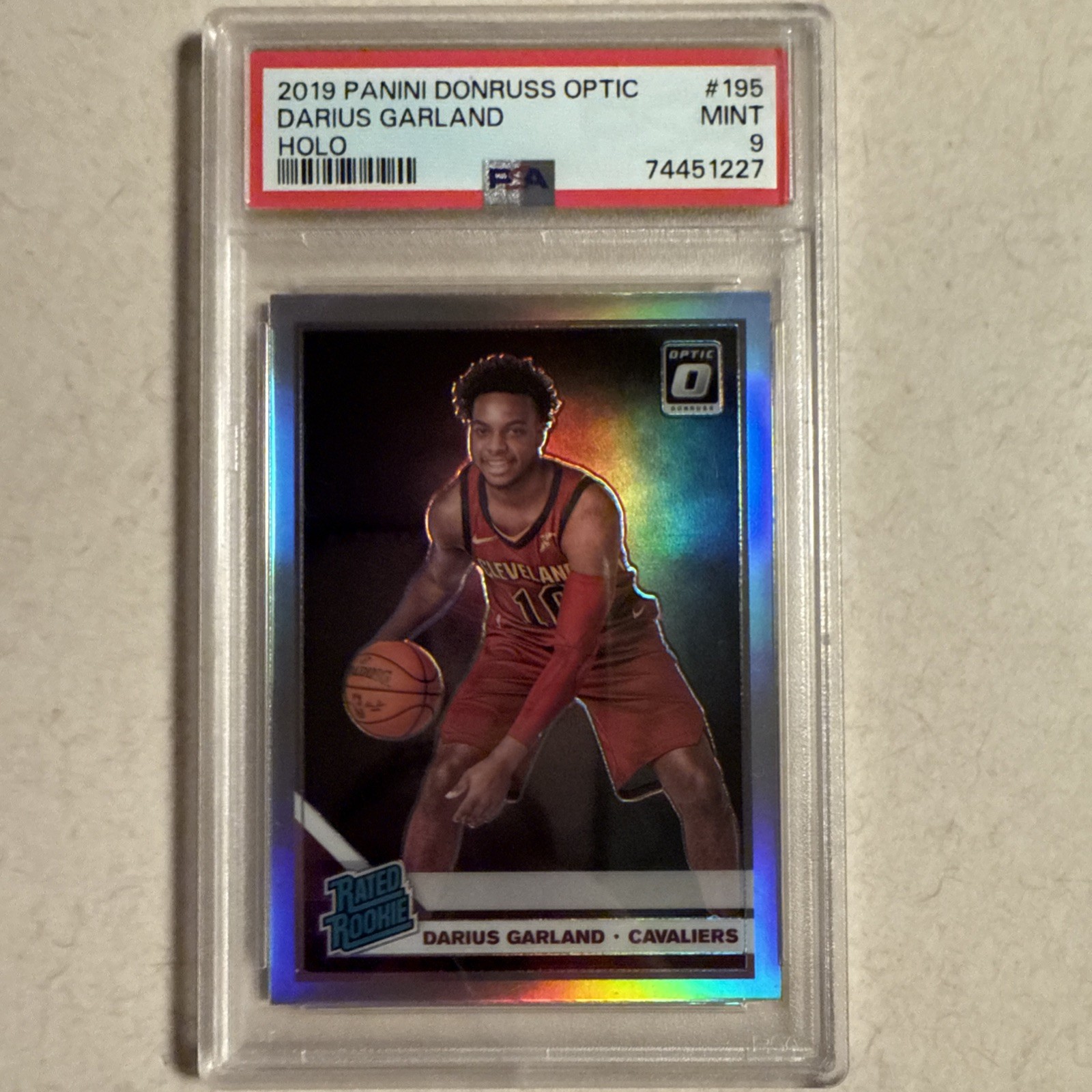 2019-20 Panini Donruss Optic - Rated Rookie Darius Garland #195 Holo Prizm (RC)
