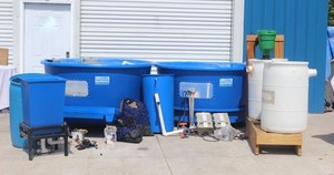 Fish Farm II Aquarium Feeder Aquaculture System- Dual Tanks+ Extras- Full System