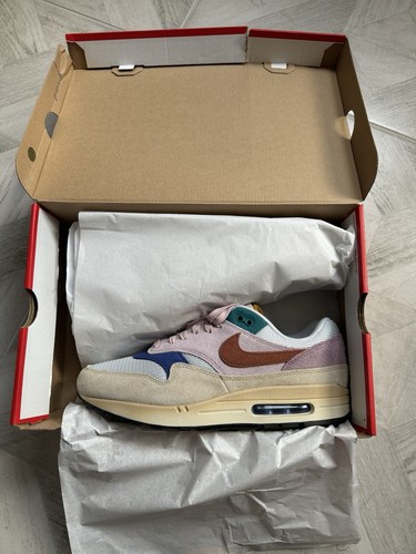 Nike Air Max 1 '87 PRM Grano/Naranja Resistente/Niebla Ciruela - Talla UK11 - Imagen 2 de 11